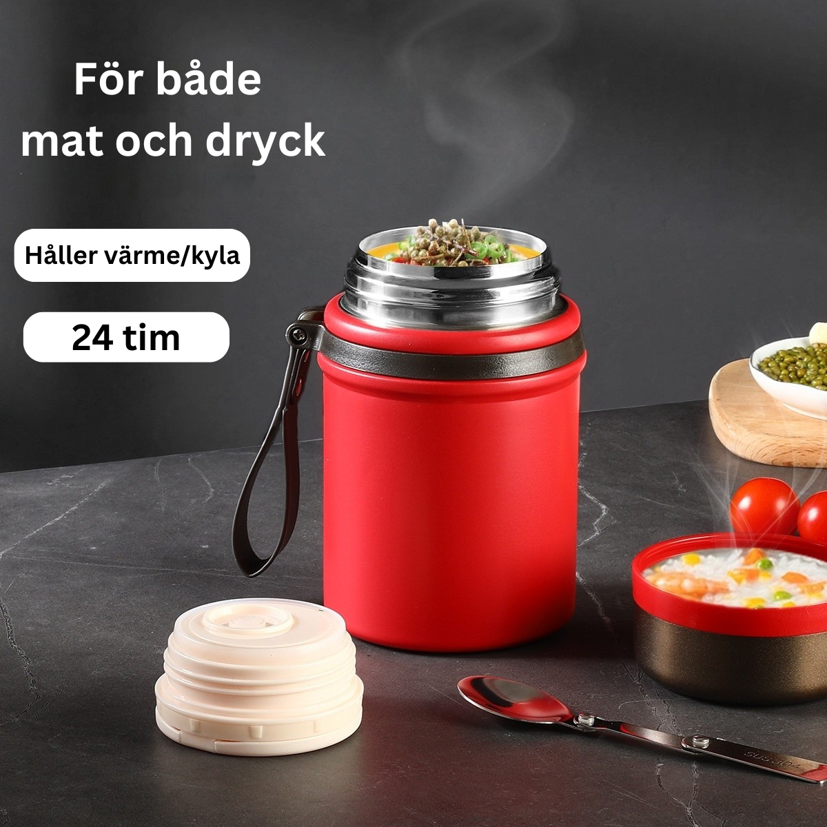 Mattermos med stor öppning 800 ml