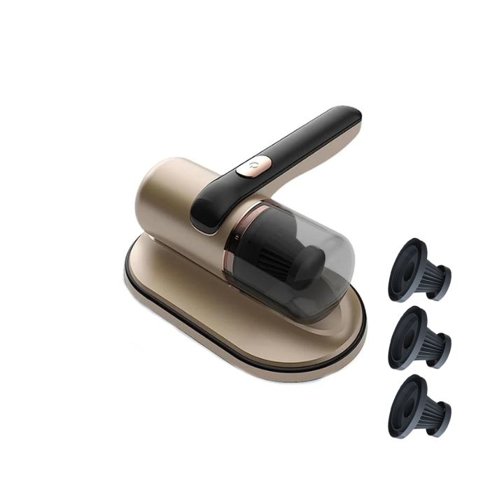 Kvalsterdammsugare med UV-ljus och vibration