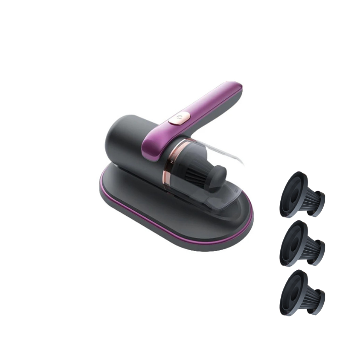 Kvalsterdammsugare med UV-ljus och vibration