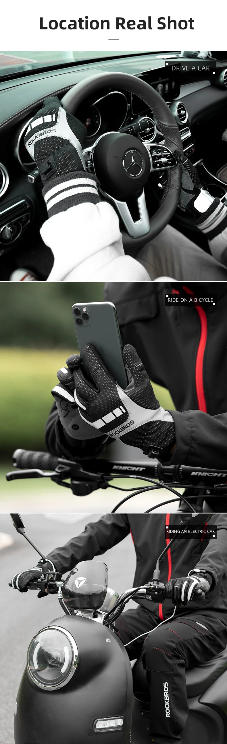 Sportiga värmehandskar för vintern | USB