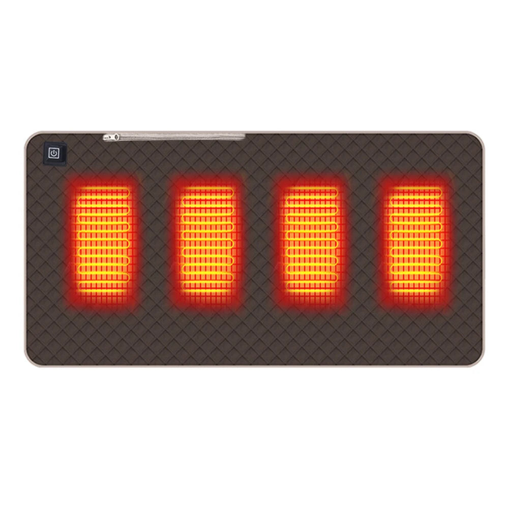 Värmedyna brun 45x90cm drivs via USB eller powerbank