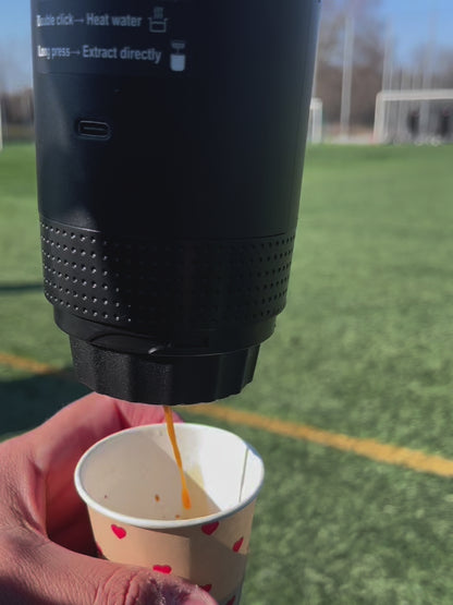 Bärbar Espressomaskin 3-i-1 | För kapslar eller malet kaffe